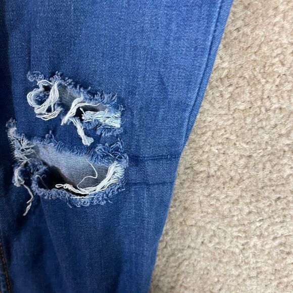 Free People Jeans Womens 26 Skinny Distressed Long‎ & Lean Jegging High Rise - Picture 6 of 13
